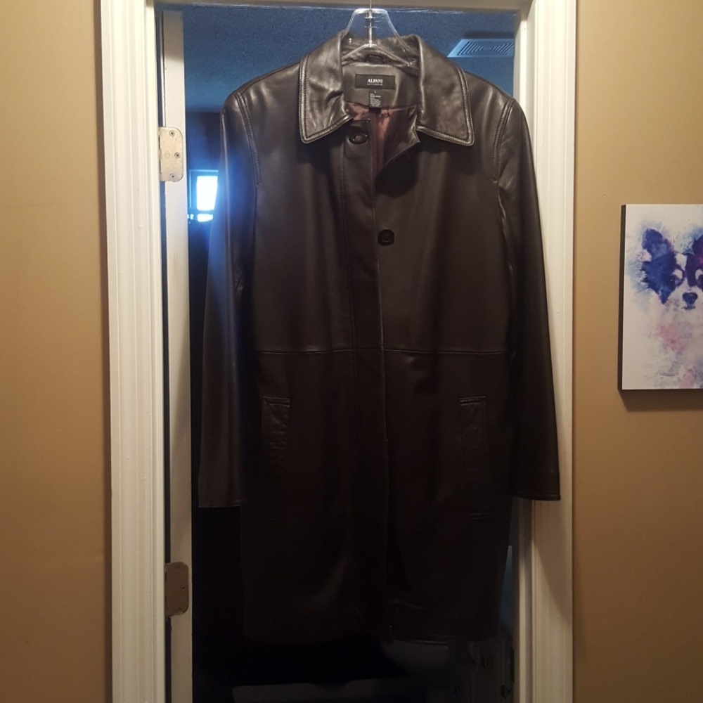 Alfani leather coat